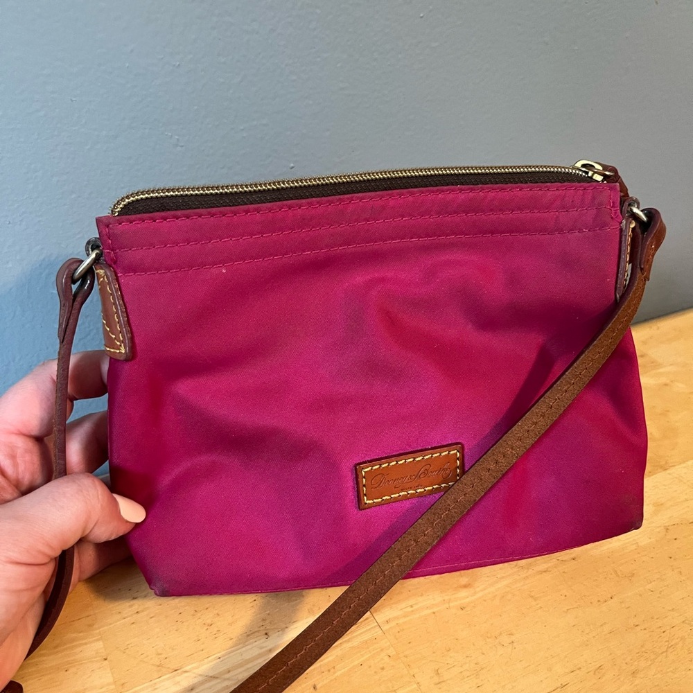 Pink crossbody bag